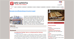 Desktop Screenshot of infosapientia.ro